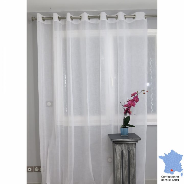 Voilage Prêt À Poser Grande Largeur Puygouzon Blanc 250 X dedans Rideaux Facile A Poser Voilage Prêt À Poser Grande Largeur Puygouzon Blanc 250 X dedans Rideaux Facile A Poser