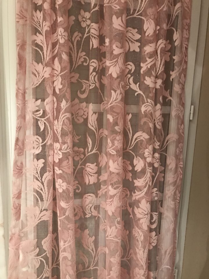 Voilage Rose Poudre Et Tres Pratique Sans Repassage 280 Cm tout Rideau Rose Poudré