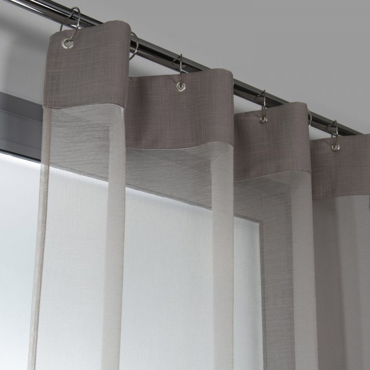 Voilage Tamisant, Cleo, Gris-Gris N°4, L.140 X H.250 Cm à Rideau Voilage Alinea