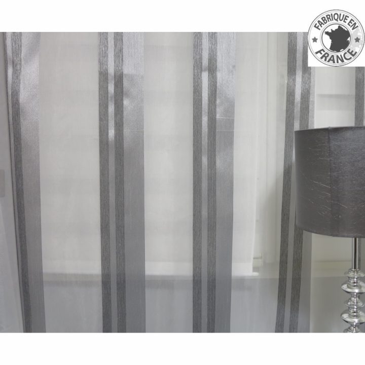Voile Au Mètre Gris Avec Rayure En Grande Hauteur 300 Cm tout Rideaux Grande Hauteur 300 Voile Au Mètre Gris Avec Rayure En Grande Hauteur 300 Cm tout Rideaux Grande Hauteur 300