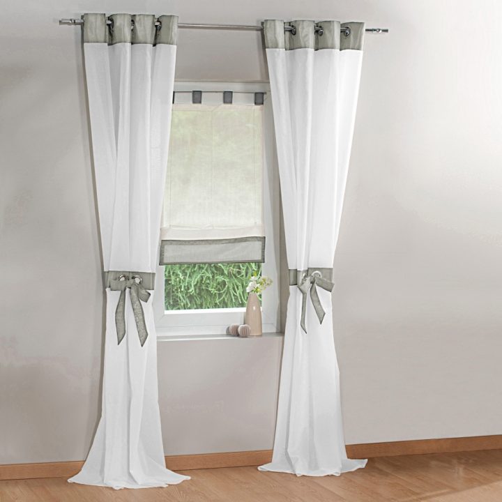 Voile Bicolore Effet Lin/Soie – Blancheporte tout Rideau Voilage Effet Lin Voile Bicolore Effet Lin/Soie – Blancheporte tout Rideau Voilage Effet Lin