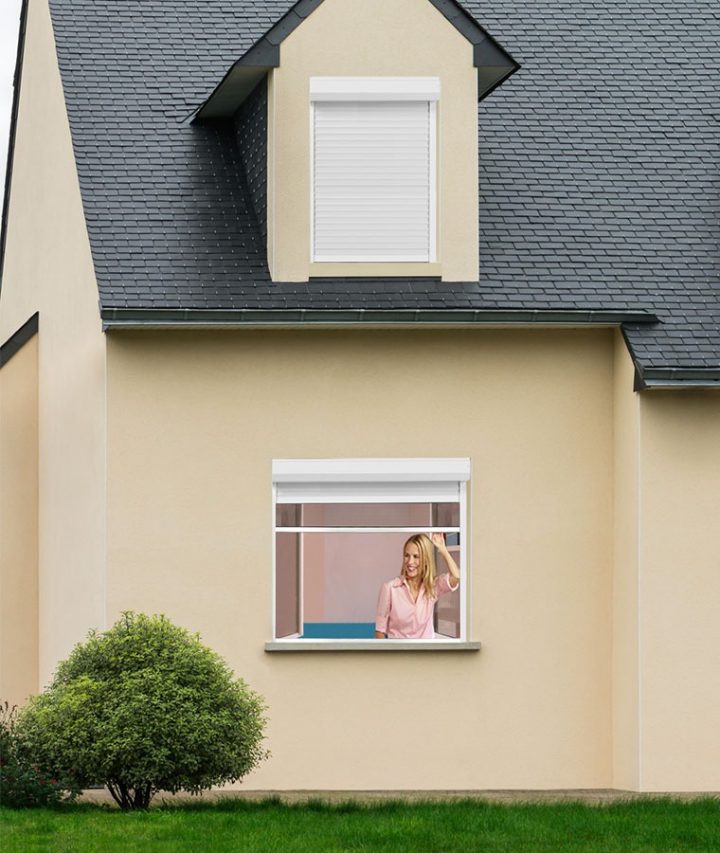 Volet Roulant Avec Moustiquaire 2 En 1 Sur Mesure -Stores tout Rideau Exterieur Electrique