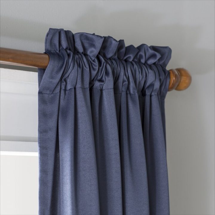 Wayfair Basics Rideau Simple Obscurcissant Avec Passe concernant Rideau Passe Tringle