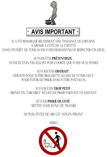 Wc Avis | Humour Toilettes, Citations Toilettes, Citations Wc tout Affiche Toilettes Propres