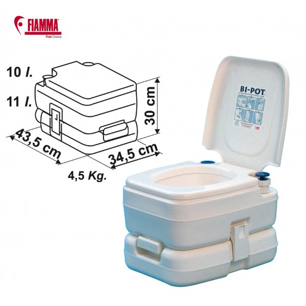 Wc Chimique Bi-Pot 30 De Fiamma Bateau, Camping-Car à Toilette Camping Car