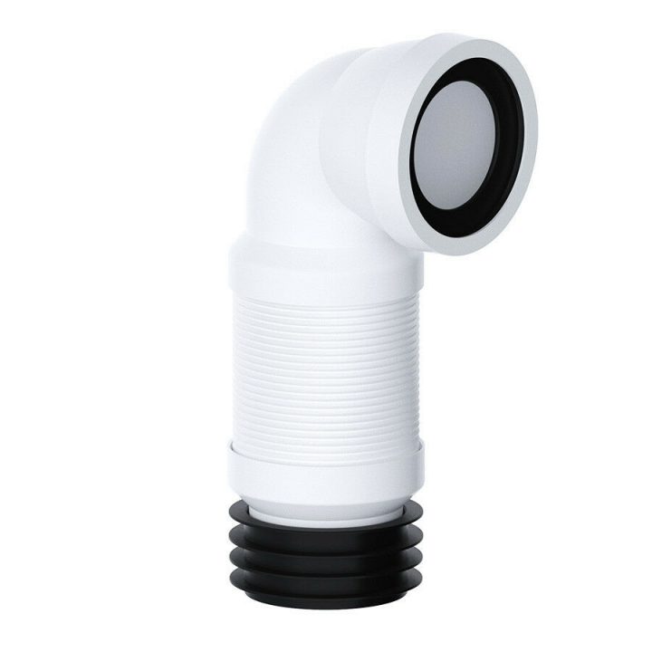 Wc Flexible Toilet Bent Pan Connector To Soil Joint 4" Pvc concernant Joint Toilette