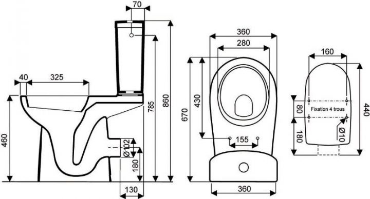 Wc Sureleve Personne A Mobilite Reduite Concerto Alterna serapportantà Toilette Pmr