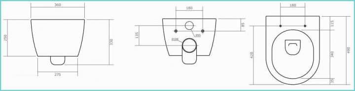 Wc Suspendu Dimension Coffrage Dimension Wc Suspendu Avec concernant Coffrage Toilette Suspendu