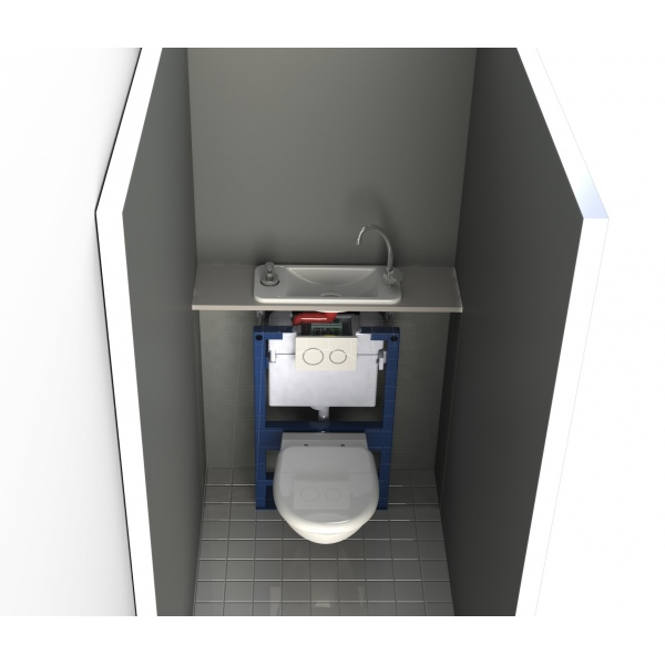 Wc Suspendu Geberit Avec Lave-Main Compact Intégré Wici à Montage Toilette Suspendu Geberit