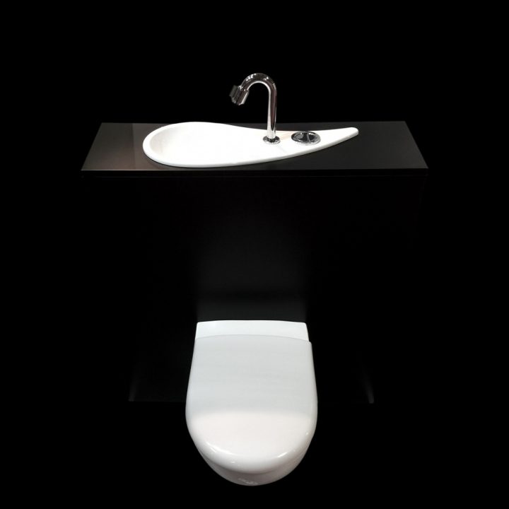 Wc Suspendu Geberit Avec Lave-Mains Design – Configuration tout Toilette Suspendu Geberit