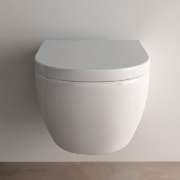 Wc Suspendu Pisa Blanc + Abattant Wc dedans Prix Toilette Suspendu