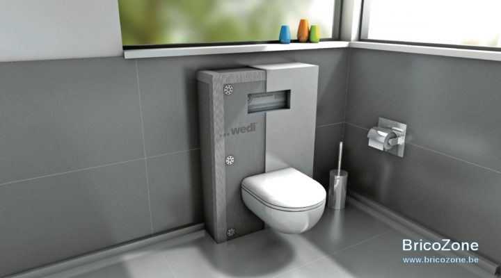 Wc Suspendu: Quid De L'Habillage Carrelage Non Uniforme intérieur Habillage Toilette Suspendu