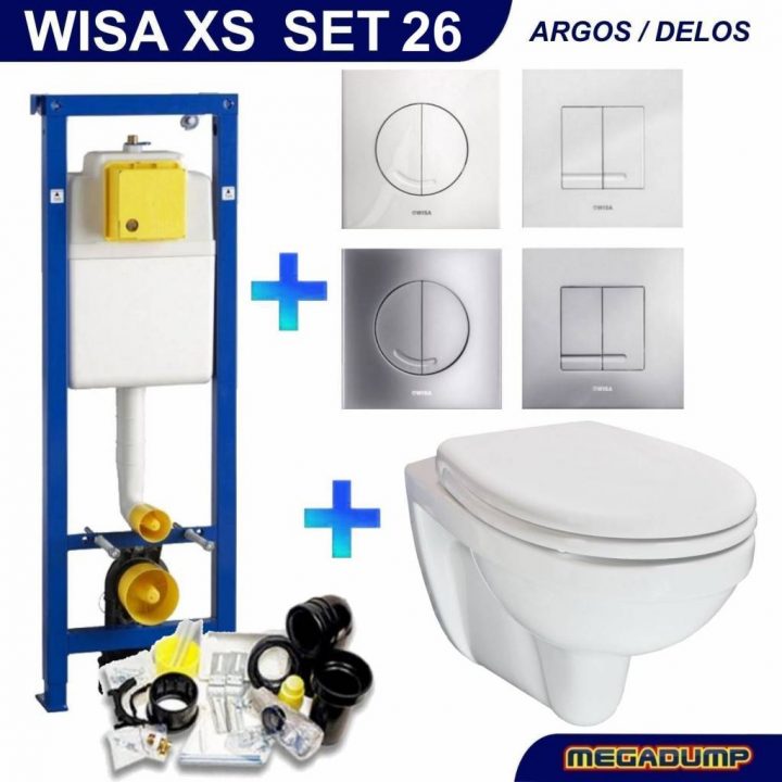 Wisa Xs Toiletset 26 Aqua Splash Trevi Compact Met Bril En encequiconcerne Toilette Complete