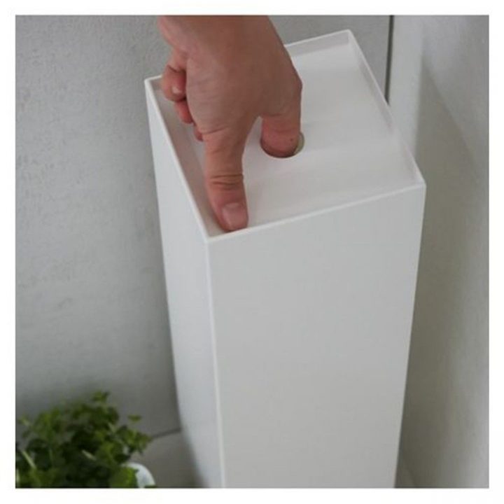 Yamazaki Distributeur Papier Toilette Tower Blanc destiné Distributeur Papier Toilette Original