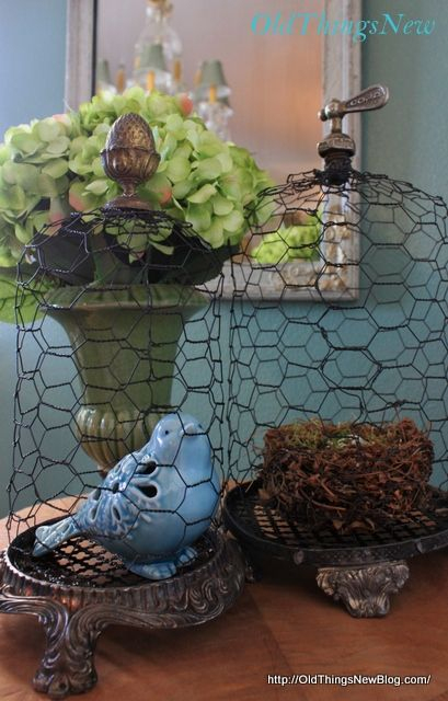 12-Chicken Wire Cloche. Tutorial. | Bricolage Et Loisirs concernant Grillage A Poule Brico Dépôt