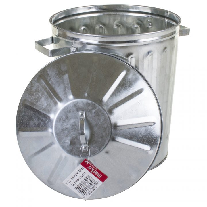 15 L Litres Galvanisé Métal Incinérateur Poubelle Jardin intérieur Incinérateur De Jardin 500 Litres