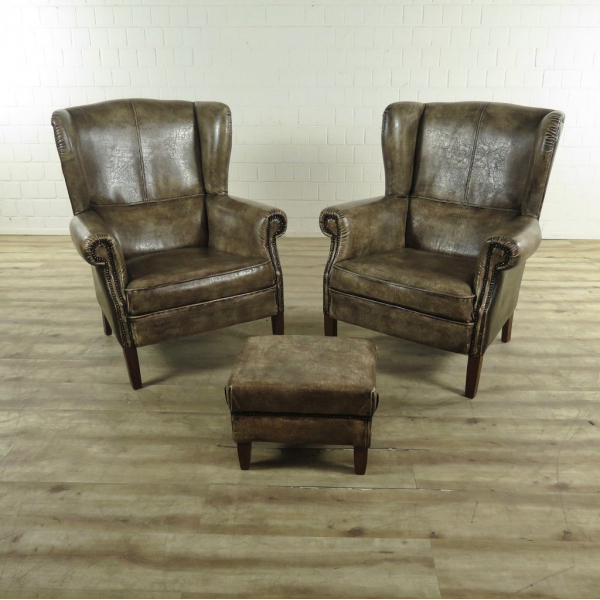 17327 Hocker Crack-Leder 0,50 M dedans Crack Fauteuil