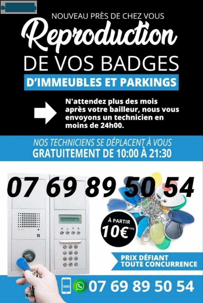 double badge immeuble prix