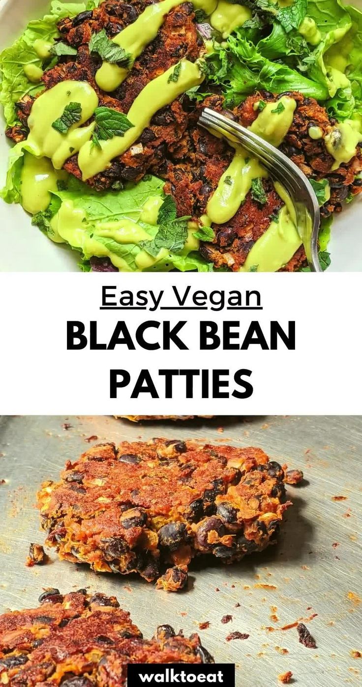 black bean patties vegan