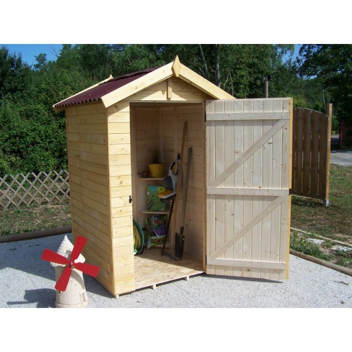 Abri De Jardin Bois 16 Mm Eden 1,36 M2 Habrita | Bricozor tout Abri De Jardin Lima