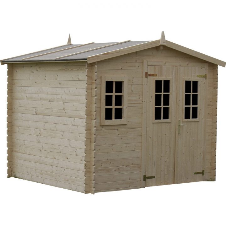 Abri De Jardin Bois Luby, 5.47 M² Ep.28 Mm | Leroy Merlin concernant Abris Spa Leroy Merlin