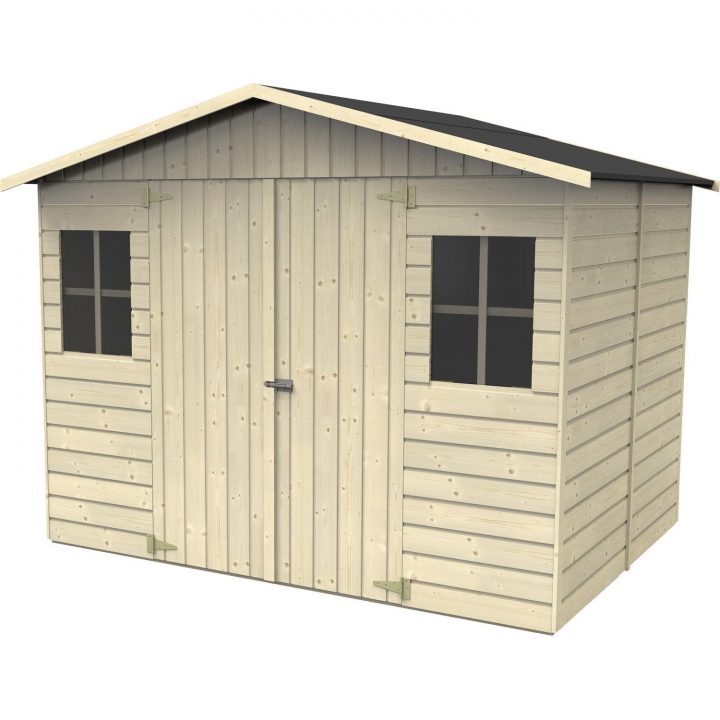 Abri De Jardin Bois Noranda, 6.15 M² Ep.19 Mm | Leroy Merlin destiné Abris Spa Leroy Merlin