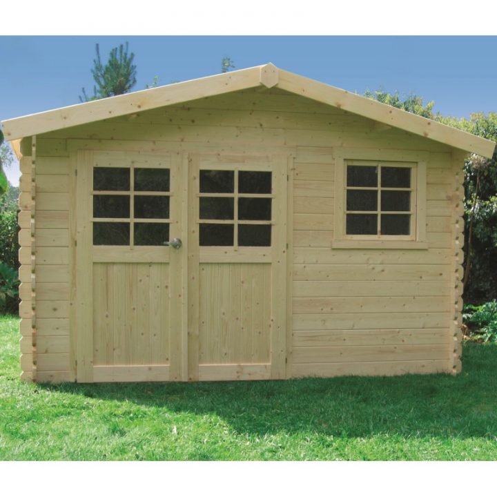 Abri De Jardin Chimay 10,67M² En Bois Massif 28Mm – Solid à Abri De Jardin Bois 4M2 28Mm