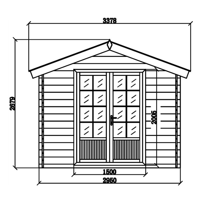 Abri De Jardin Composite Aspect Bois 9M² Porte Alu Woodlife encequiconcerne Abri De Jardin Composite Woodlife