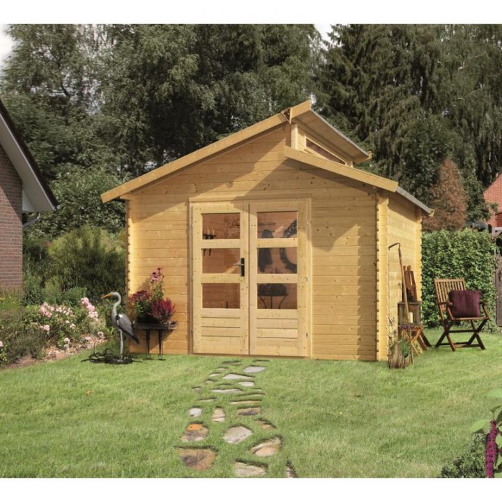 Abri De Jardin En Bois Brut 28Mm De 10,70M² Varmland 1 serapportantà Abri De Jardin Bois 4M2 28Mm