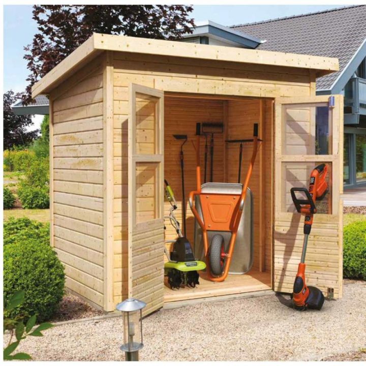 Abri De Jardin En Bois Massif Brut 4,54M² Merseburg 4 – Karibu concernant Abri De Jardin Lima