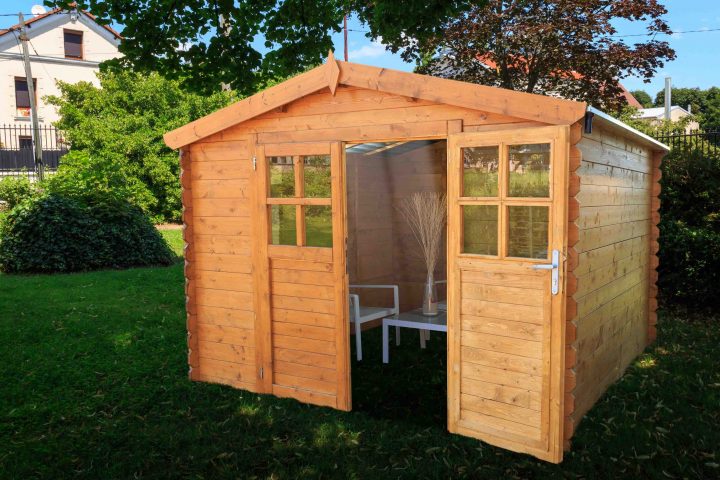 Abri De Jardin En Bois Soleil 3X3 Avec Toit Transparent destiné Abri De Jardin Bois 10M2 Castorama