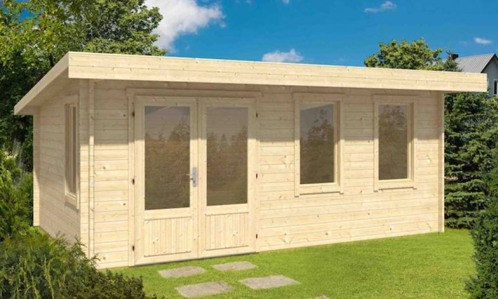 Abri De Jardin Monopente Baruda 53, Madriers 40Mm destiné Abri Monopente Abri De Jardin Monopente Baruda 53, Madriers 40Mm destiné Abri Monopente