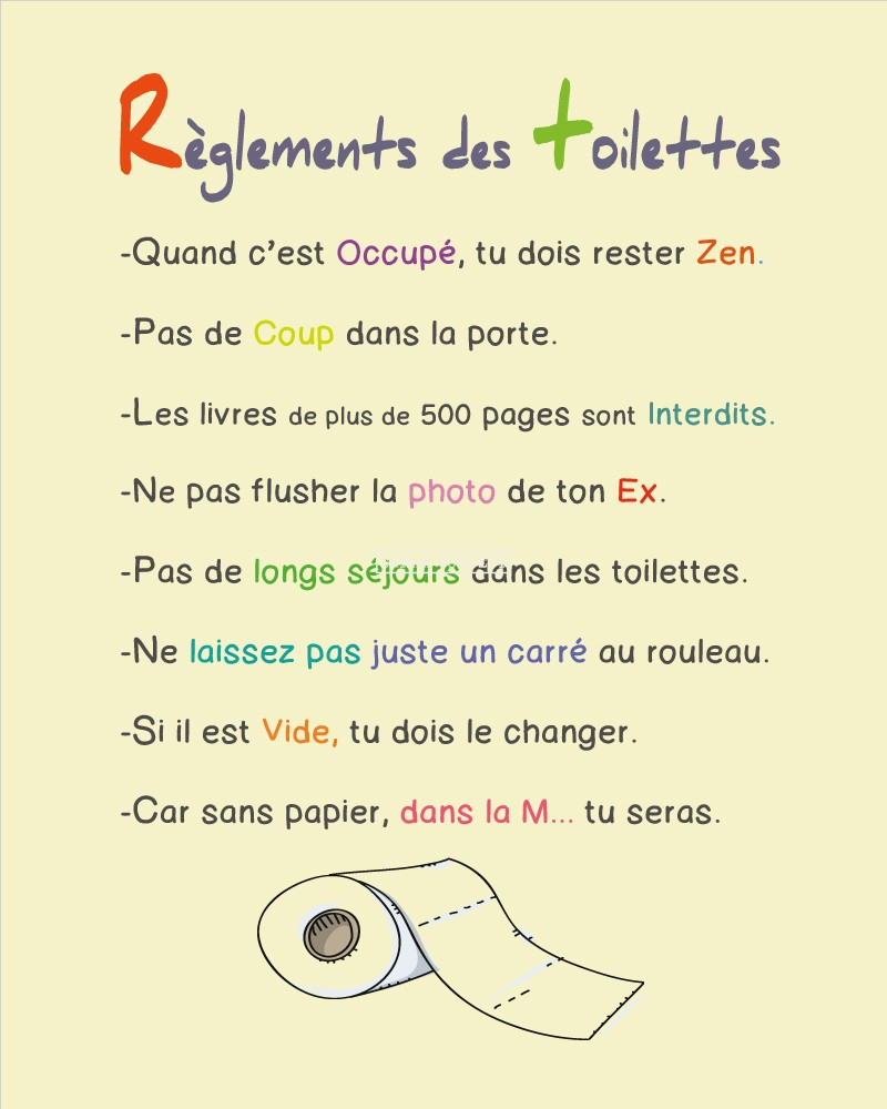 Affiche Pour Wc A Imprimer intérieur Toilette Propre Gratuite A Imprimer