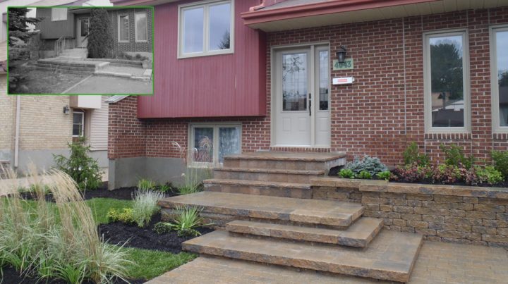 Aménagement Paysager De Banlieue En Façade Avec Muret à Aménagement Paysager Facade Maison Aménagement Paysager De Banlieue En Façade Avec Muret à Aménagement Paysager Facade Maison