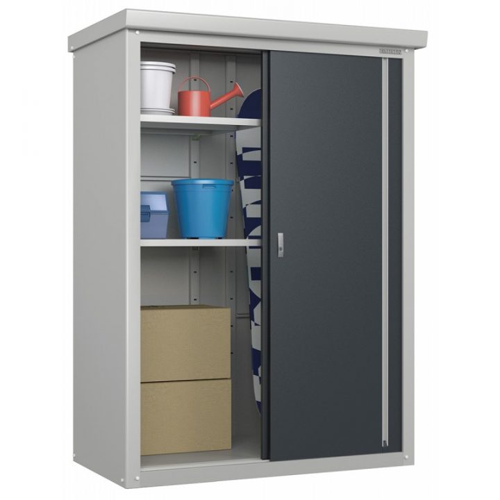 Armoire De Jardin En Métal Anthracite 3200L Guardian Trimetals pour Armoire De Rangement Extérieur Castorama