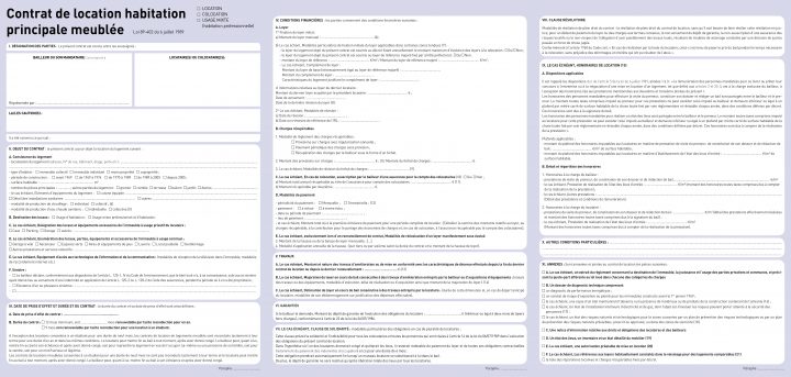 Bail D'Habitation Meublé tout Contrat De Location Locaux Meublés Bail D'Habitation Meublé tout Contrat De Location Locaux Meublés
