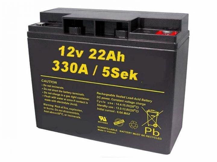 Batterie 12V 22Ah Kompatibel 6-Dzm-18 6-Dzm-22 6-Fm-22 destiné Batterie Tracteur Tondeuse 12V 22Ah