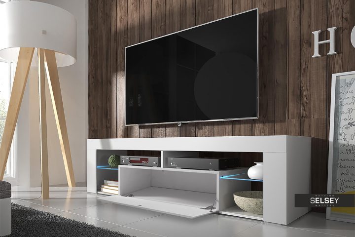 Bianko Meuble Tv 140 Cm – Selsey concernant Meuble Tv Bianko Bianko Meuble Tv 140 Cm – Selsey concernant Meuble Tv Bianko