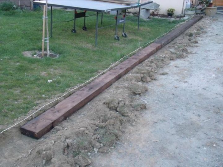 Bordure Allee Bois avec Bordures Jardin Bricoman