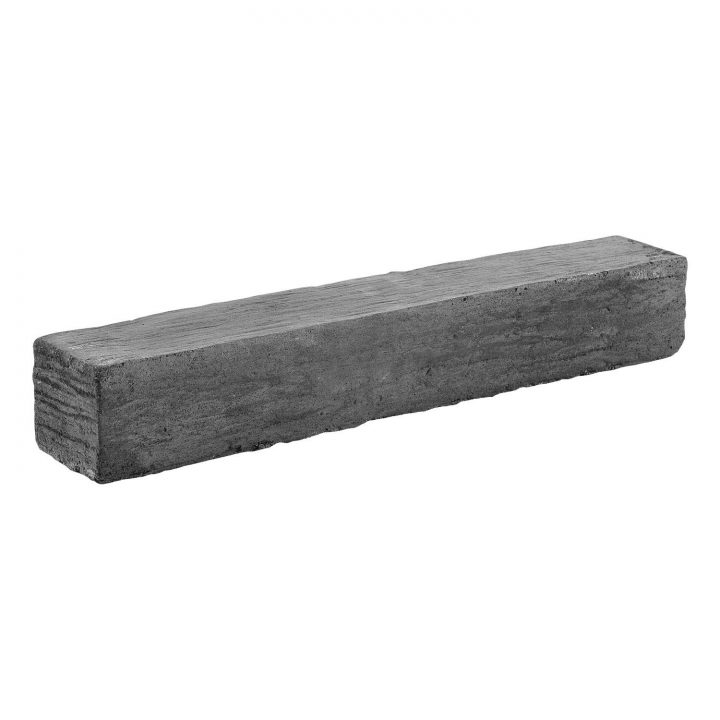 Bordure Complet Pierre Reconstituée Gris, H.7.5 X L.51.5 encequiconcerne Leroy Merlin Bordure Bois