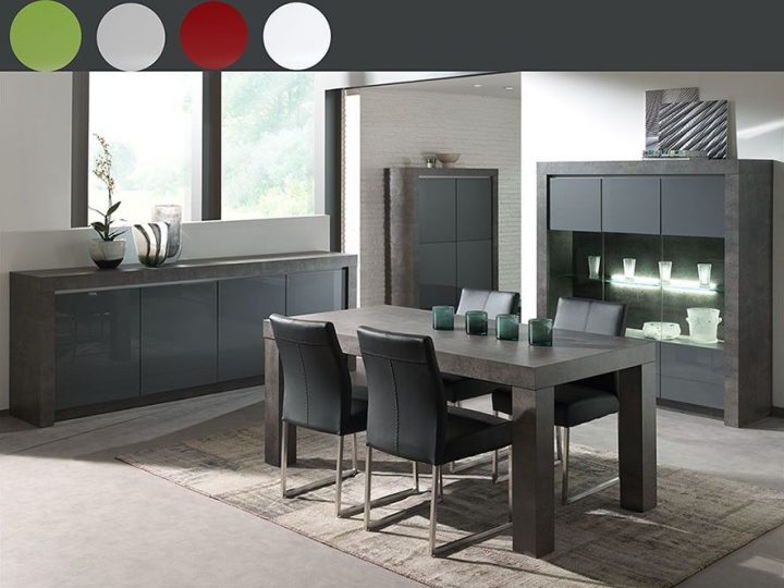 Buffet Bahut Contemporain Melusine, Coloris Effet Béton dedans Buffet Salle À Manger Contemporain Buffet Bahut Contemporain Melusine, Coloris Effet Béton dedans Buffet Salle À Manger Contemporain