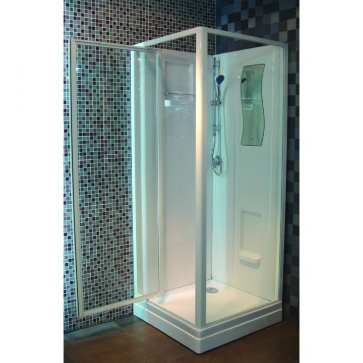 Cabine De Douche Concerto 80 X 80, Livrée Posée Et destiné Cabine De Douche Pmr Castorama