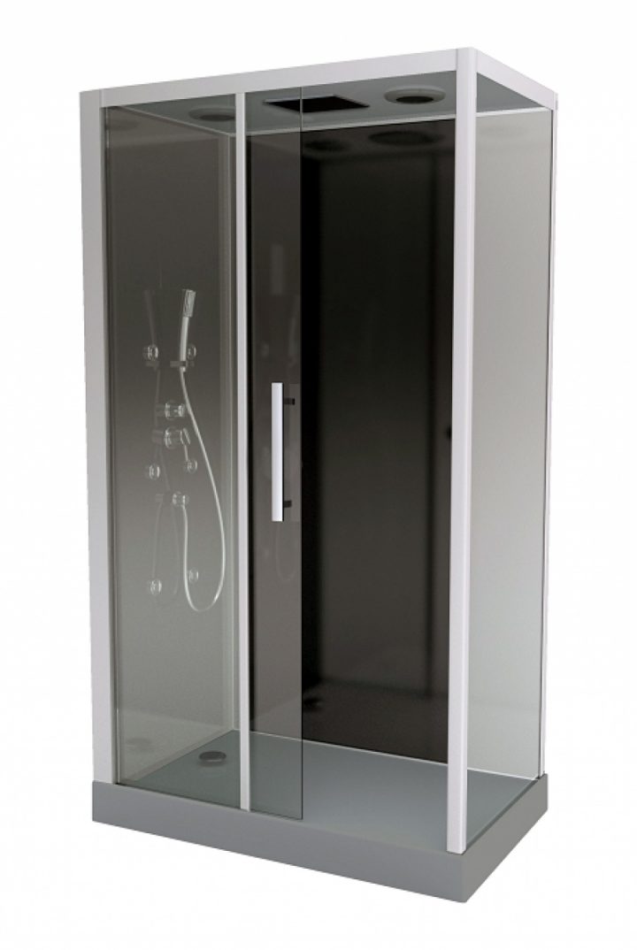 Cabine De Douche Rectangulaire Black Zen 2 tout Cabine De Douche Pmr Castorama