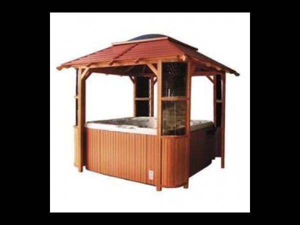 Capua – Abri Pour Spa En Pin De Finlande 300X300X280 | Spa destiné Abri Spa Occasion