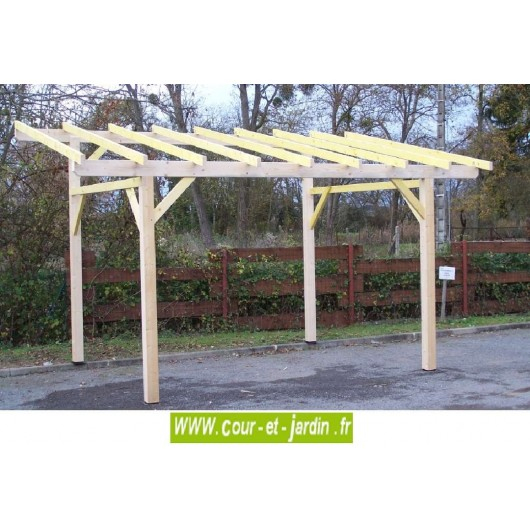 Carport Bois – Tout Le Matériel Pour Son Jardin destiné Abri De Jardin Bois Saulieu 12M2 Traité Autoclave Marron
