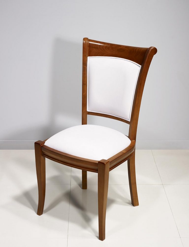 Chaise Pauline En Merisier Massif De Style Louis Philippe pour Salle A