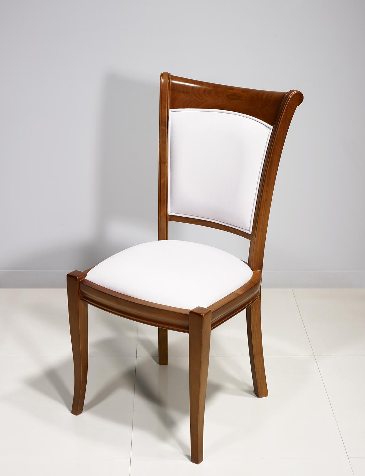 Chaise Pauline En Merisier Massif De Style Louis Philippe pour Salle A