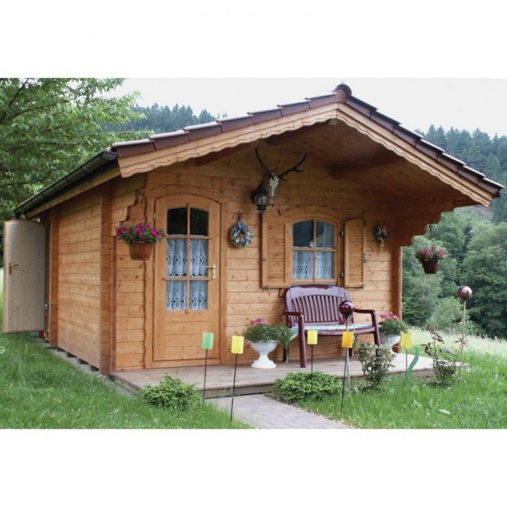 Chalet En Bois Bristol 20M2 – 58Mm – Surface De 16 À 20 M2 concernant Chalet En Kit 20M2