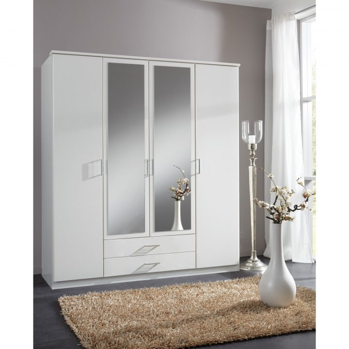 Chambre – Armoire 180X199 Cm À 4 Portes Dont 2 Avec Miroir à Armoire A Chaussure Avec Miroir Chambre – Armoire 180X199 Cm À 4 Portes Dont 2 Avec Miroir à Armoire A Chaussure Avec Miroir