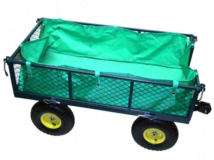 Chariot De Jardin, Remorque À Main, Avec Bâche, Cotés dedans Chariot De Jardin Occasion Chariot De Jardin, Remorque À Main, Avec Bâche, Cotés dedans Chariot De Jardin Occasion